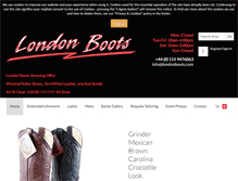 Tablet Screenshot of londonboots.com